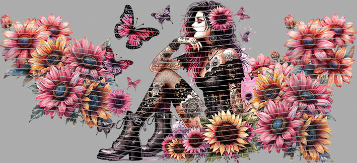 16oz Sunflower Girl-SU-284